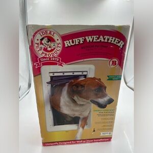 Ideal Pet Products RUFF WEATHER All Climate Dog Door Medium Flap NEW,
